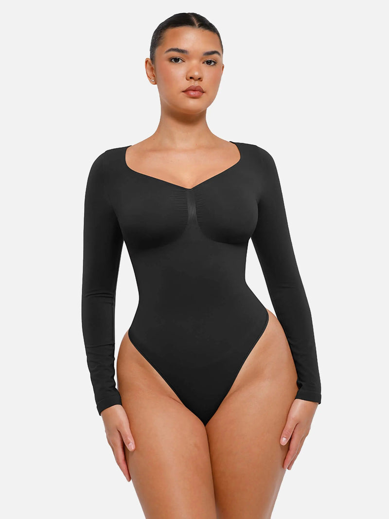 Body sans couture à manches longues