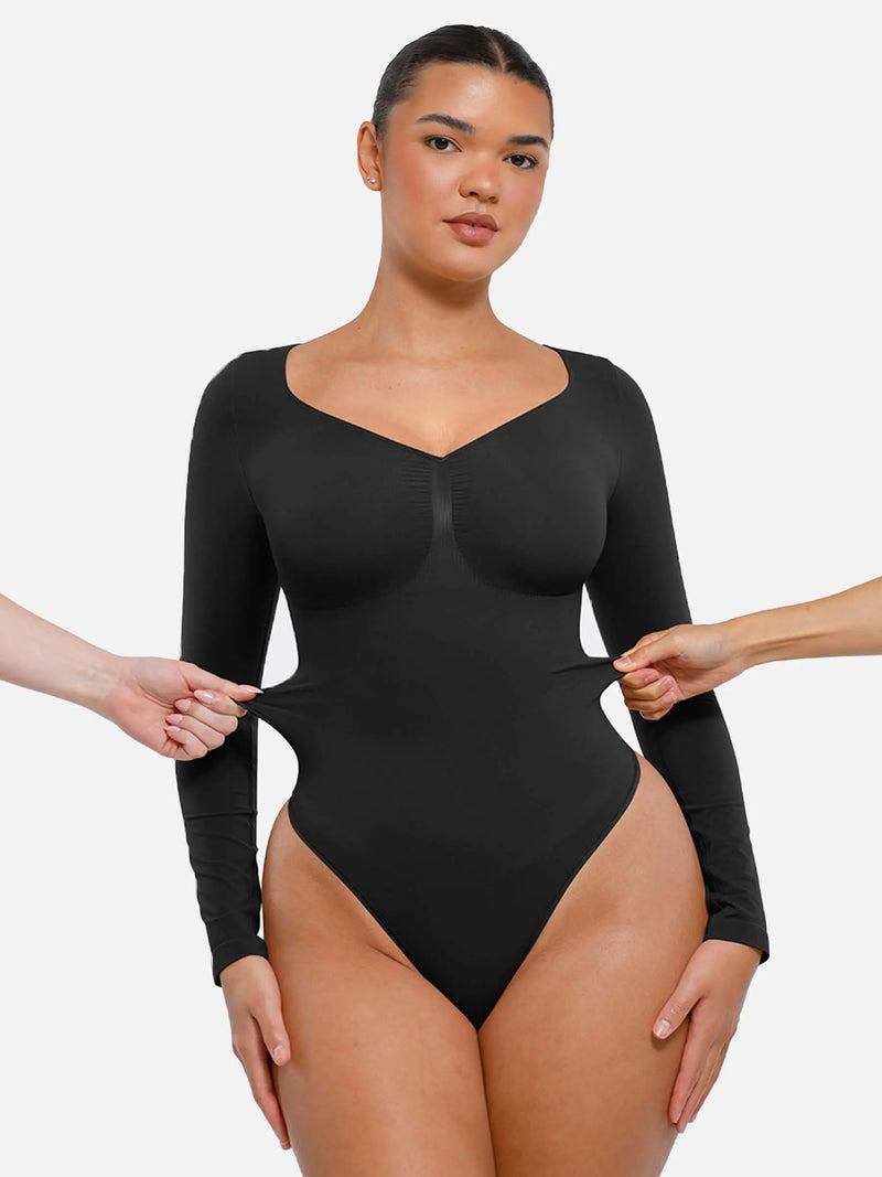 Body sans couture à manches longues