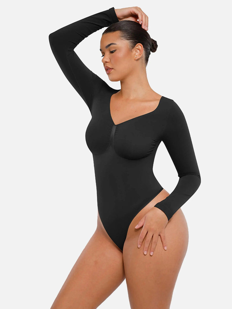 Body sans couture à manches longues