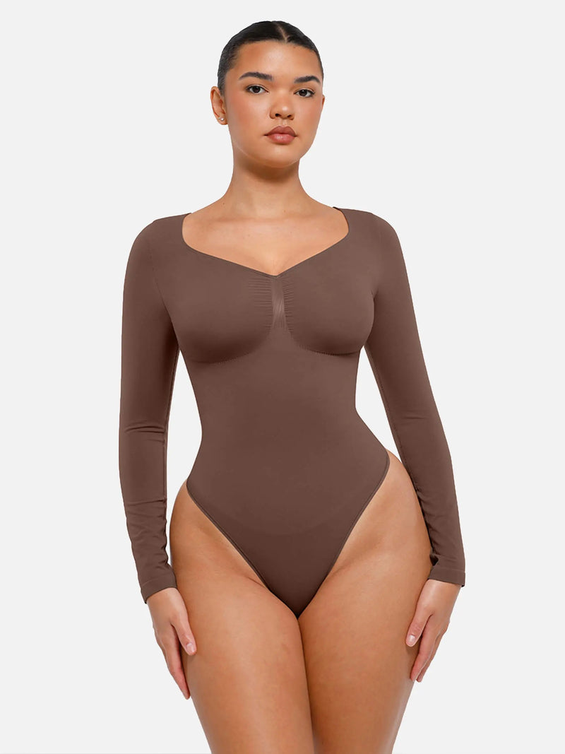 Body sans couture à manches longues