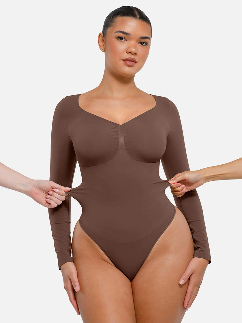 Body sans couture à manches longues