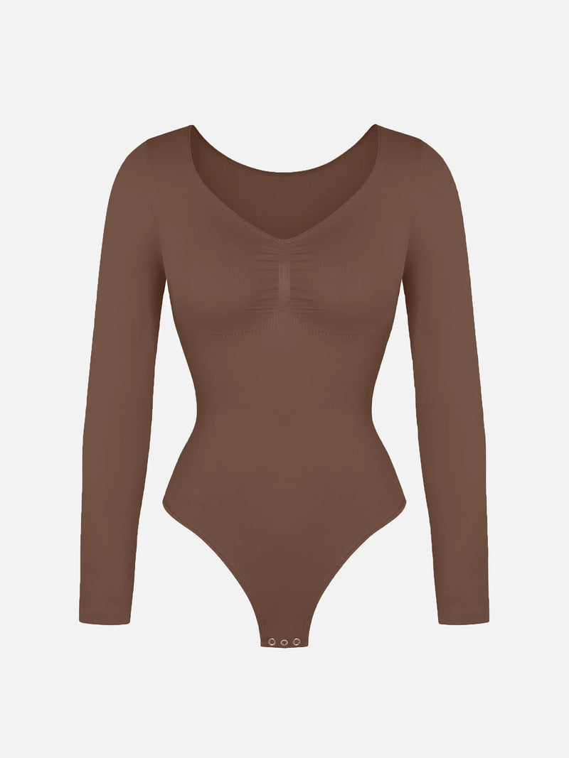 Body sans couture à manches longues