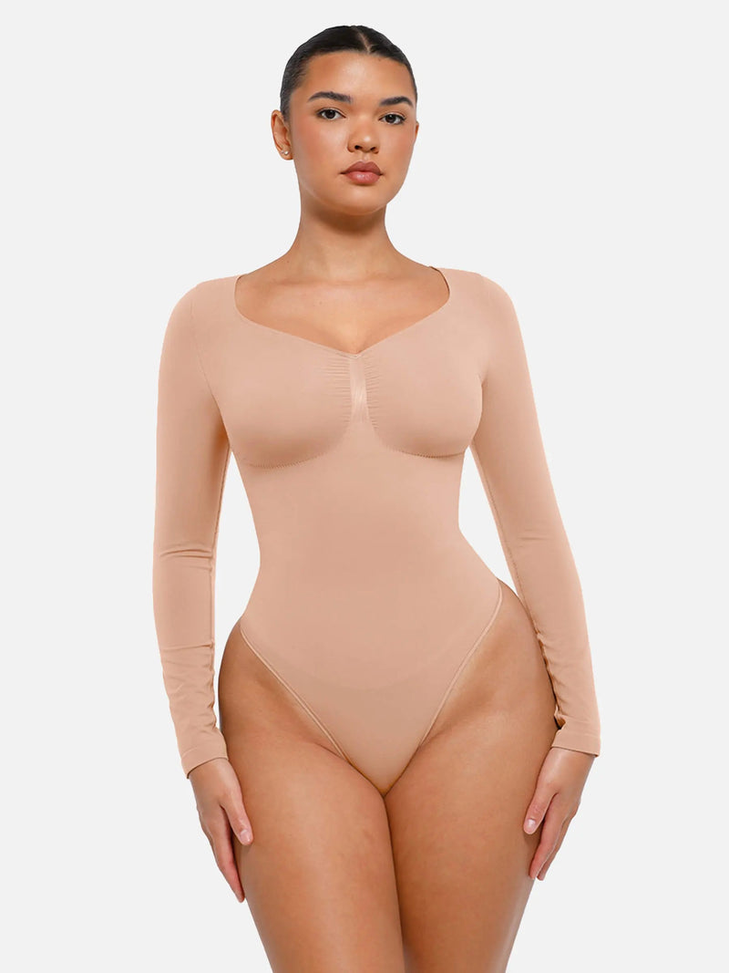 Body sans couture à manches longues