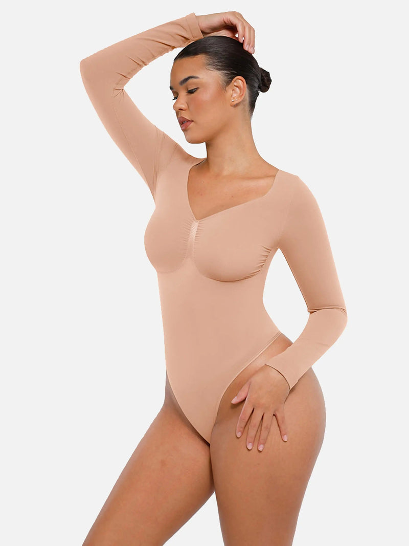 Body sans couture à manches longues