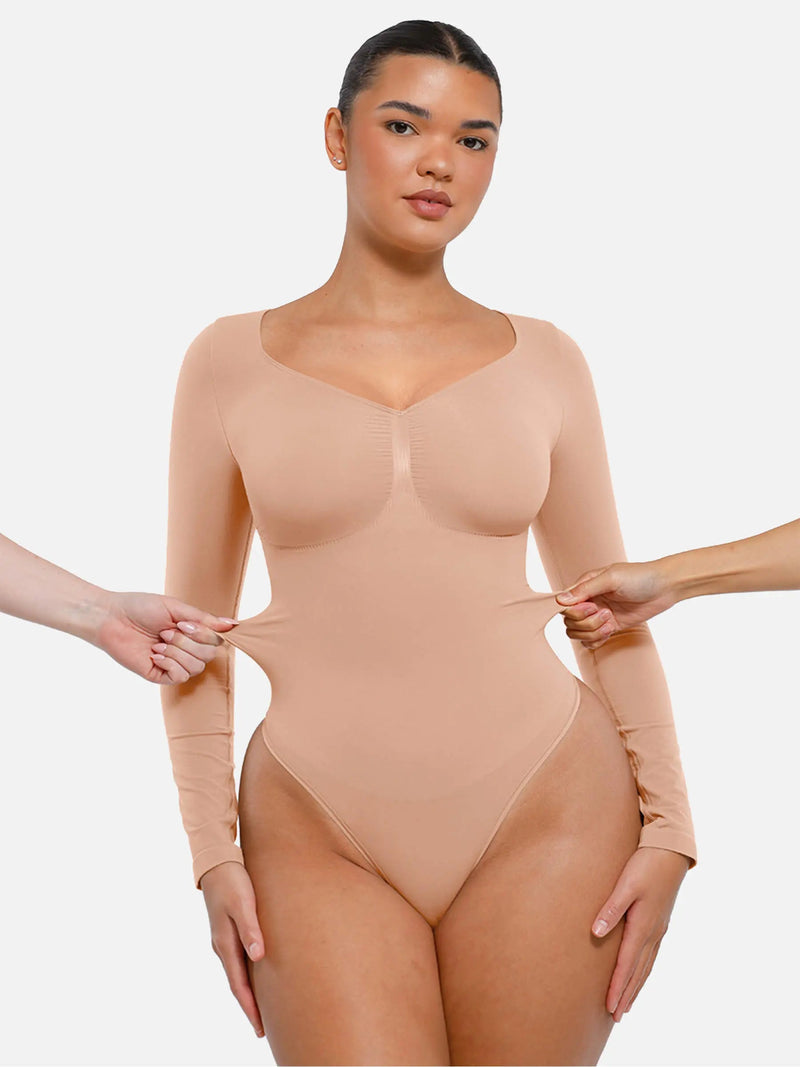 Body sans couture à manches longues