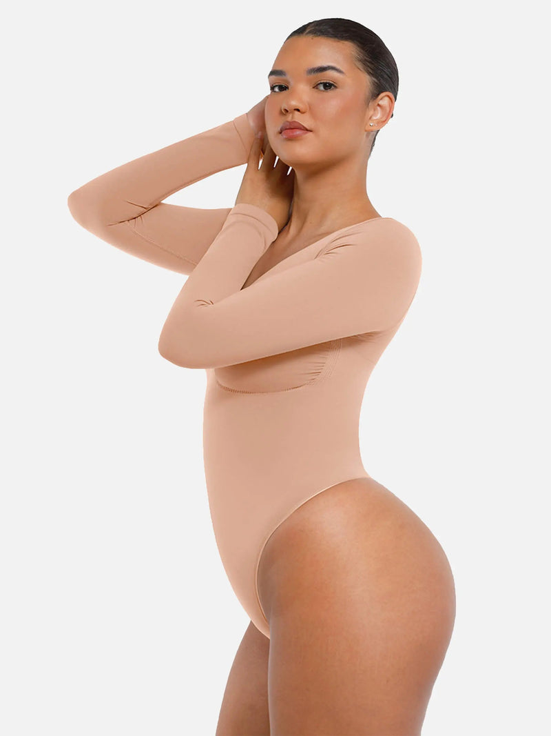 Body sans couture à manches longues