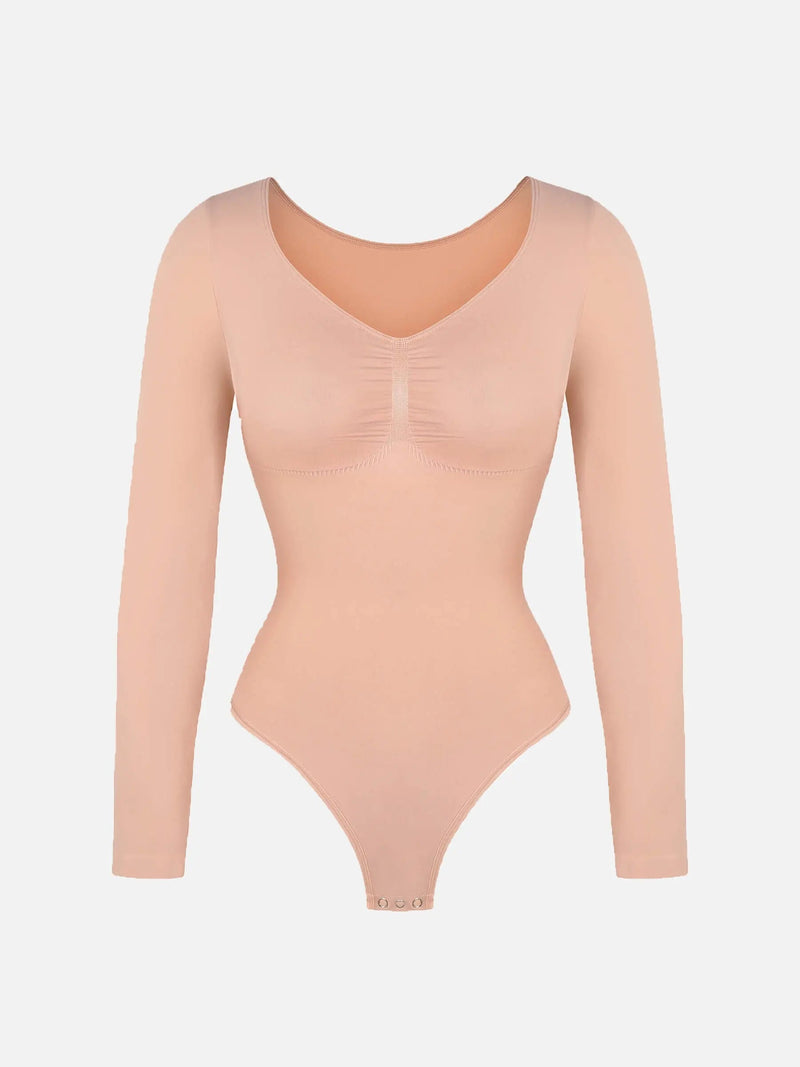 Body sans couture à manches longues