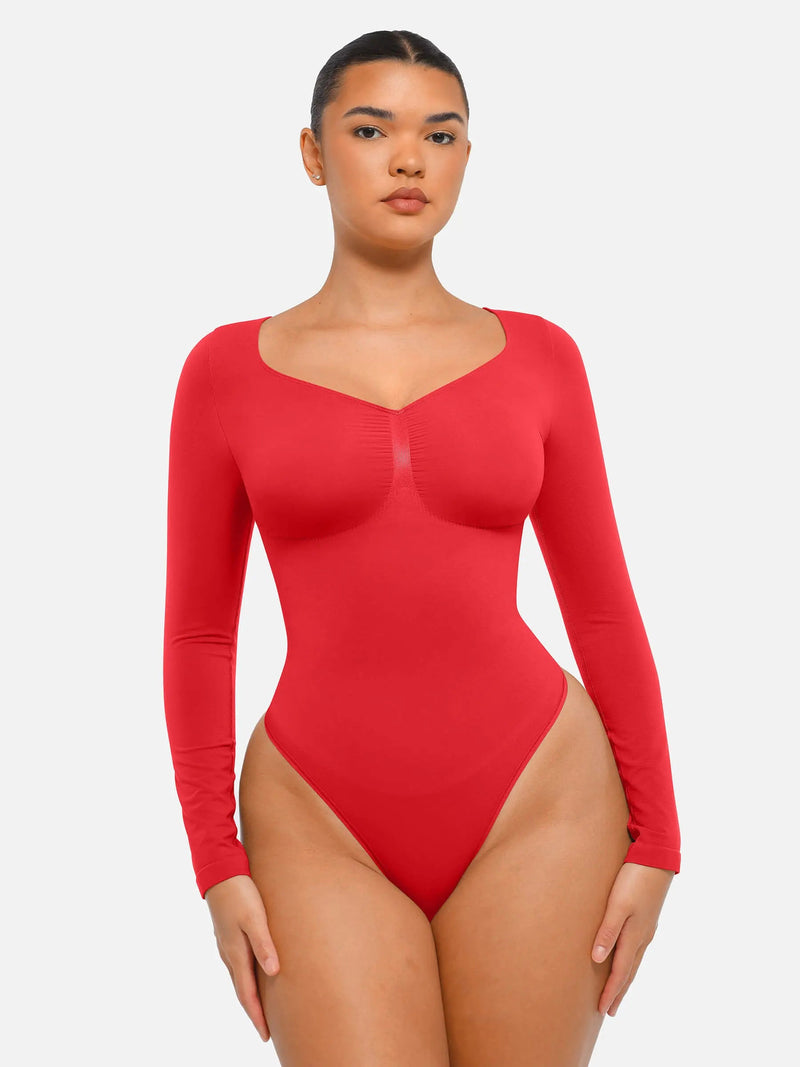 Body sans couture à manches longues