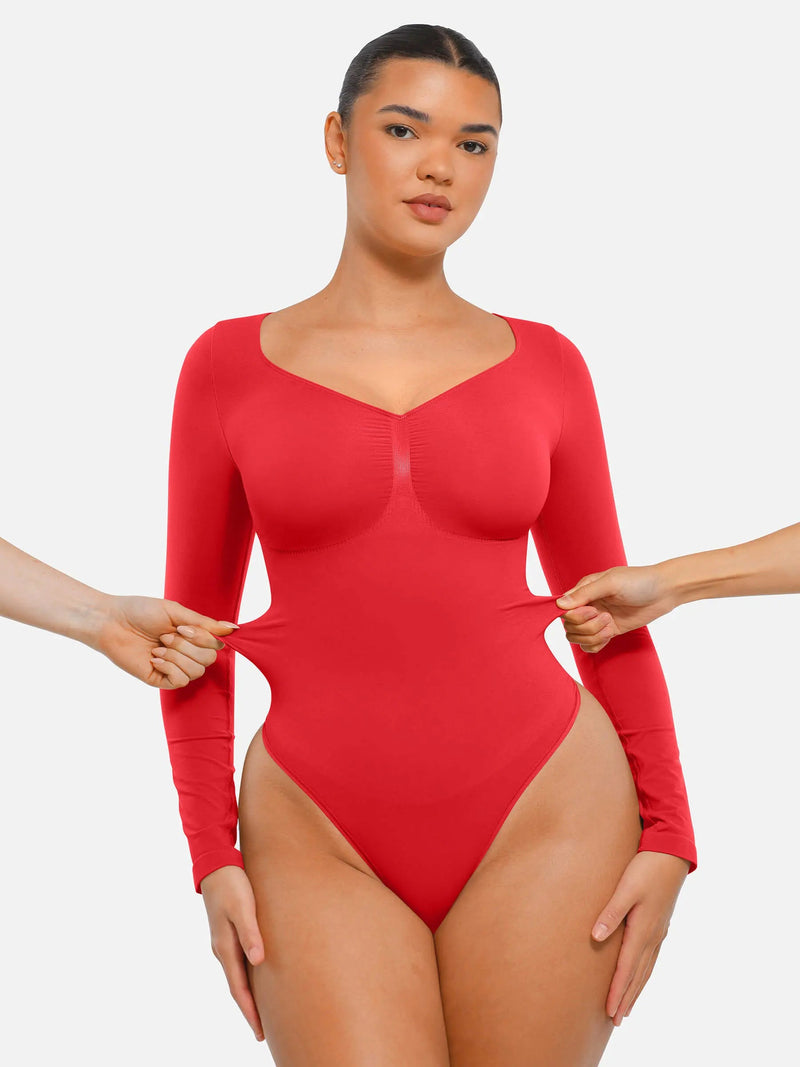 Body sans couture à manches longues