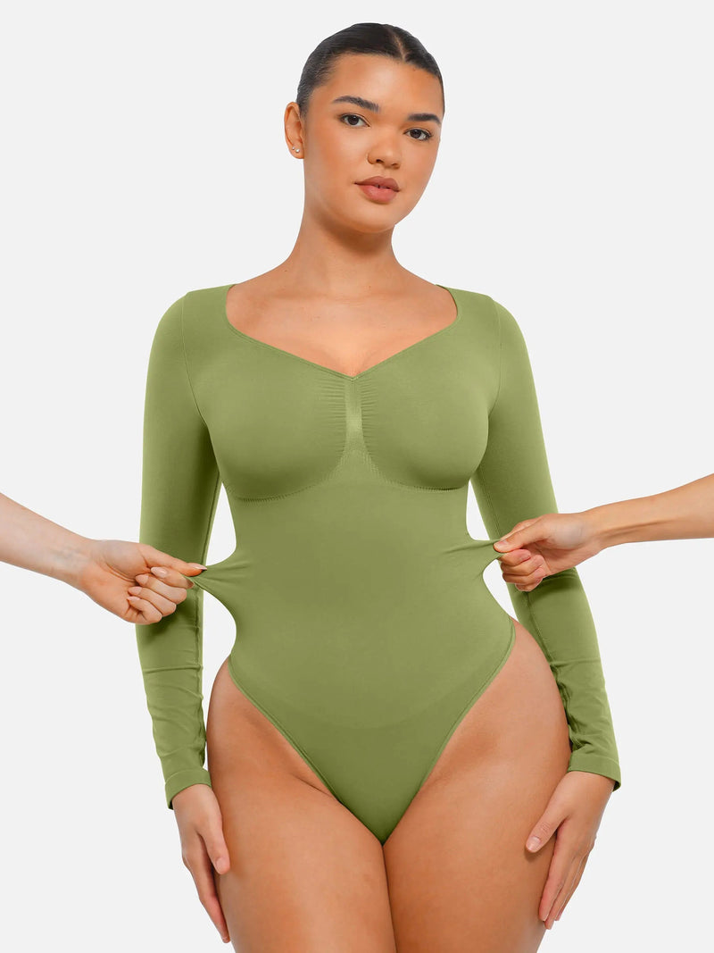 Body sans couture à manches longues