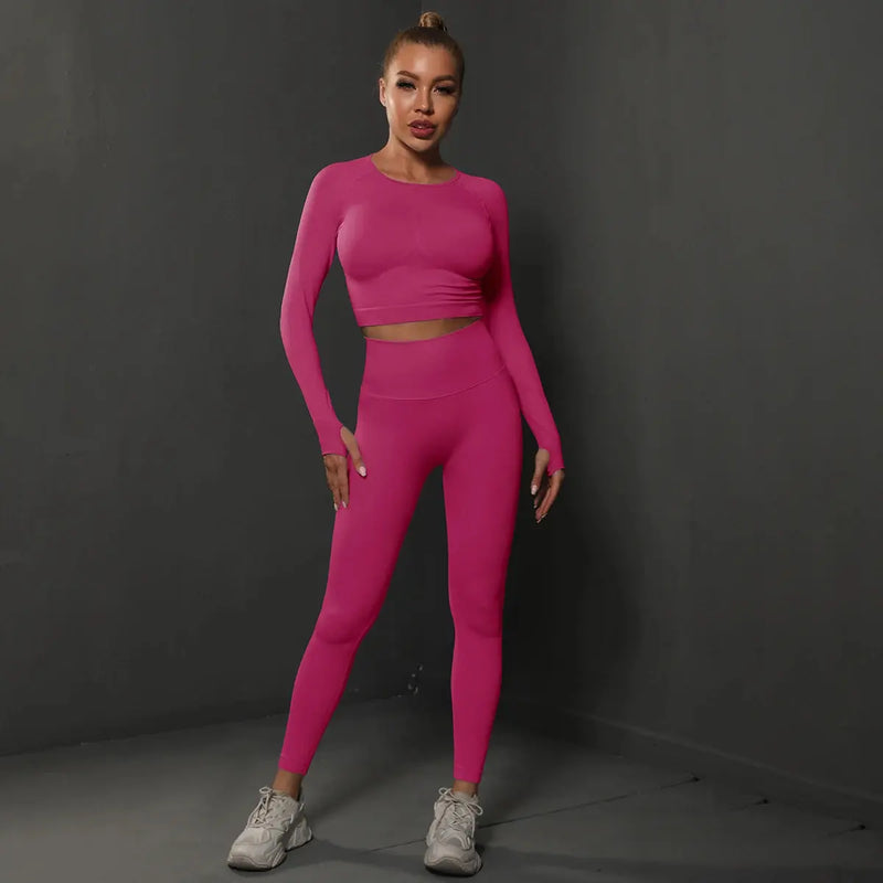 Chemise et Leggings Sans Couture | Ensemble