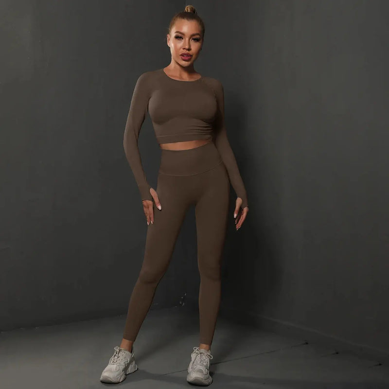 Chemise et Leggings Sans Couture | Ensemble