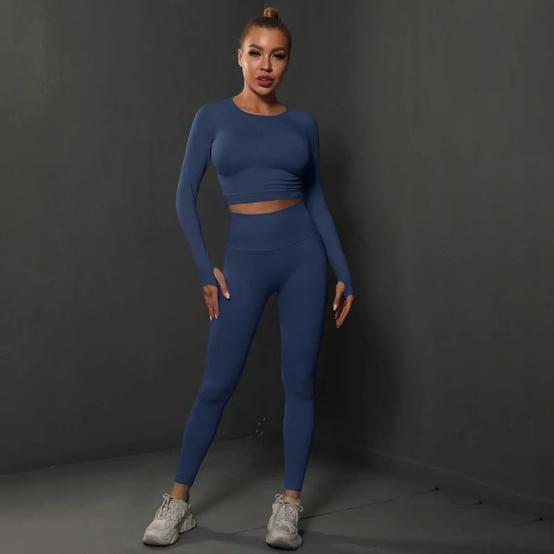Chemise et Leggings Sans Couture | Ensemble