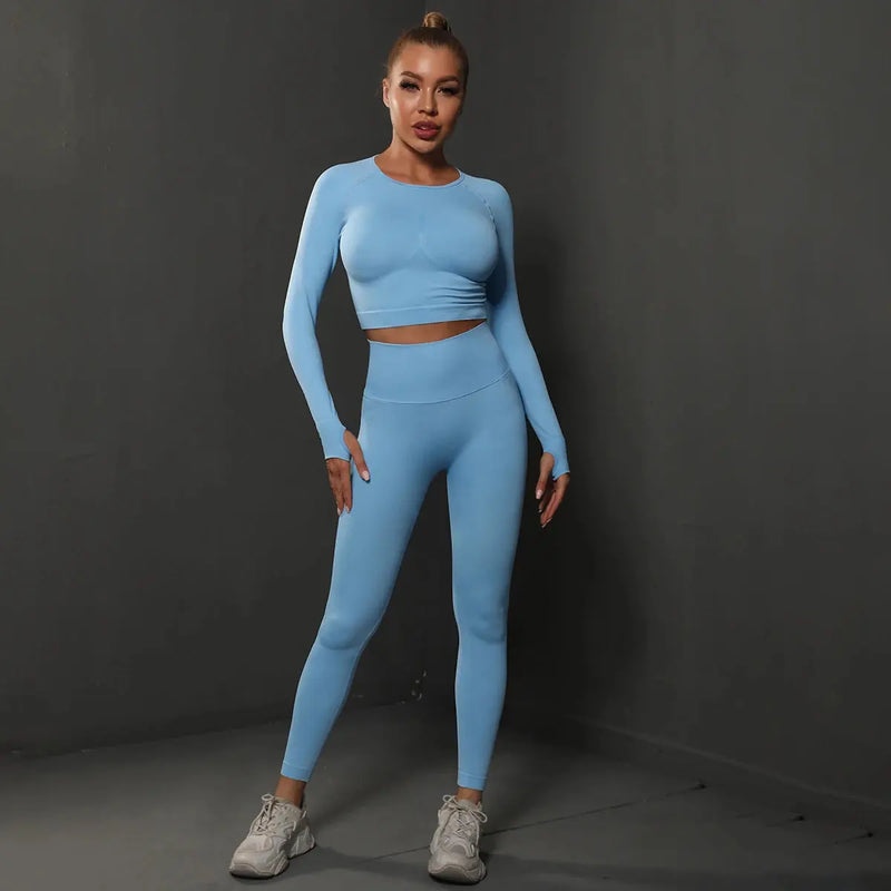Chemise et Leggings Sans Couture | Ensemble