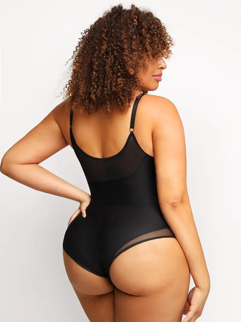 Body en Maille à Col V Profond