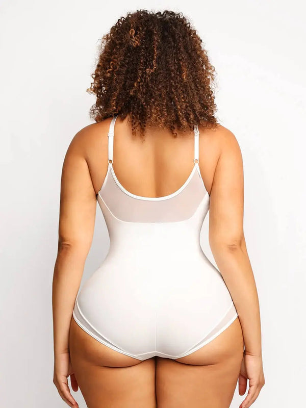 Body en Maille à Col V Profond
