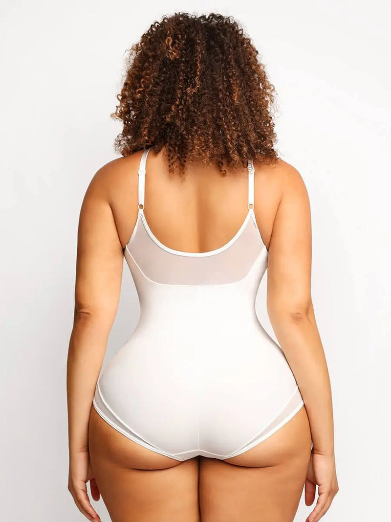 Body en Maille à Col V Profond