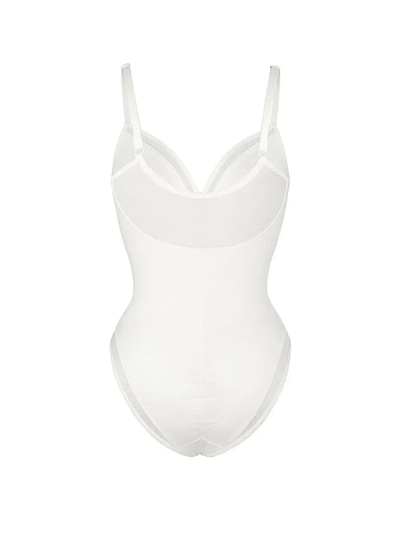 Body en Maille à Col V Profond
