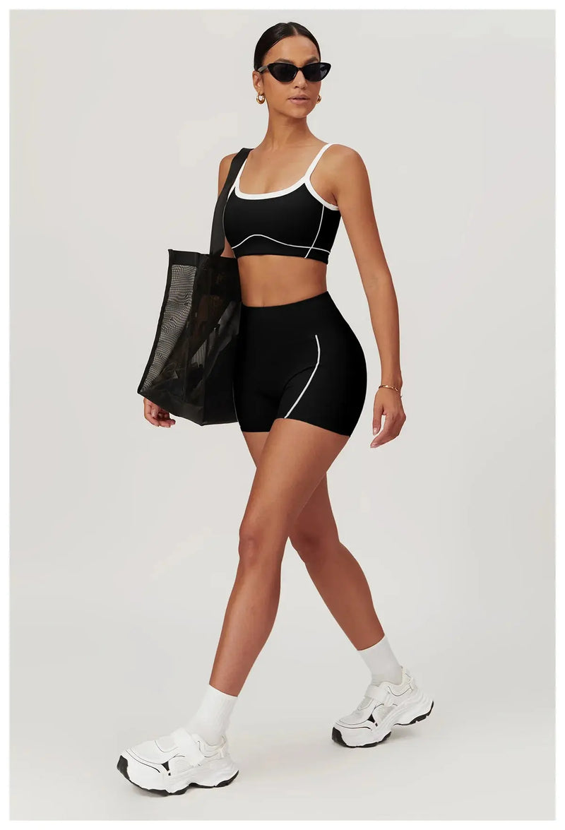 Haut Rayé & Shorts | Ensemble